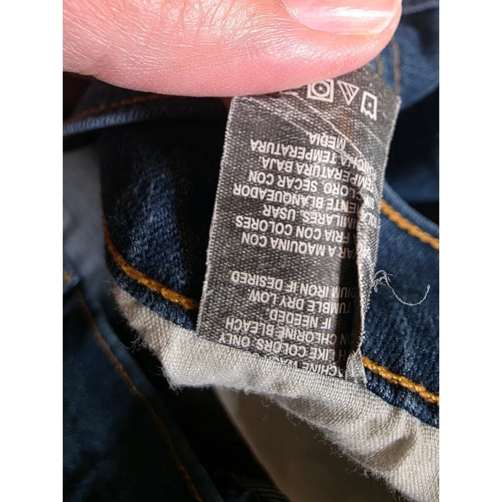 Beverly Hills Polo Club Mens Dark Wash Slim Straight Jeans 36x30 Stretch Denim‎